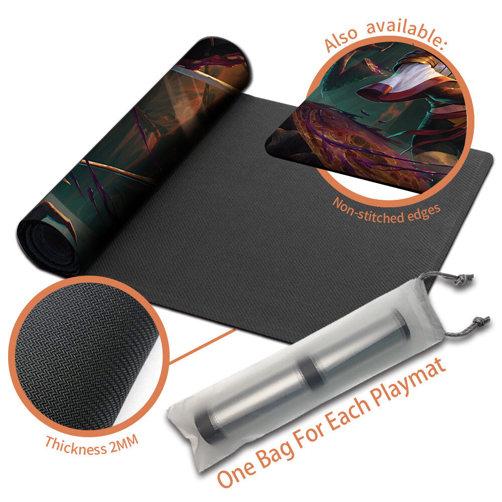 THE WANDERING RESCUER - Magic The Gathering MTG Playmat TCG CCG MTG Playmat Stitched Edge