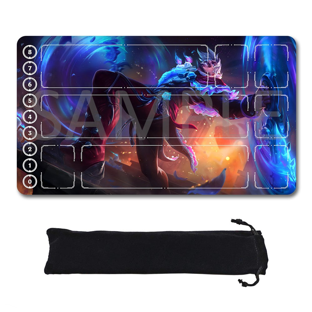 Draven - League Of Legends Riftbound Playmat 24x14 in + Free Storage Bag