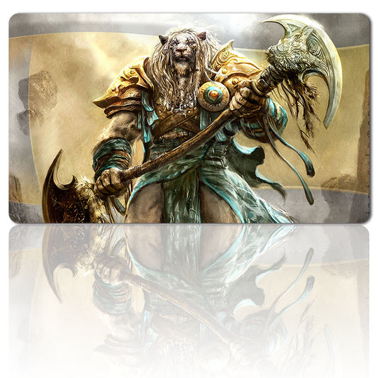 Ajani Goldmane - Board Game MTG Playmat Games Mousepad Play Mat of TCG Stitched Edge