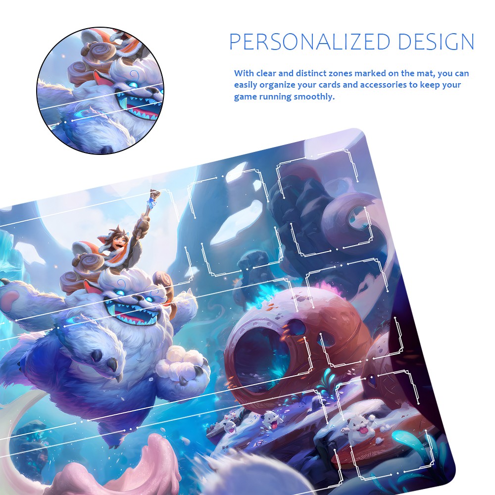 Nunu - League Of Legends Riftbound Playmat 24x14 in + Free Storage Bag