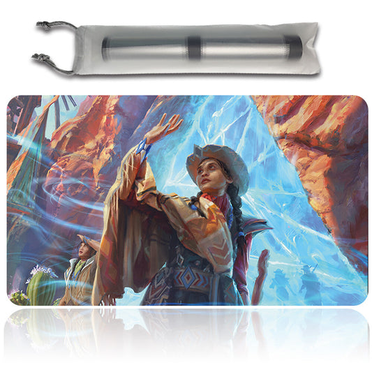 STEP BETWEEN WORLDS - Magic The Gathering MTG Playmat TCG CCG MTG Playmat Stitched Edge