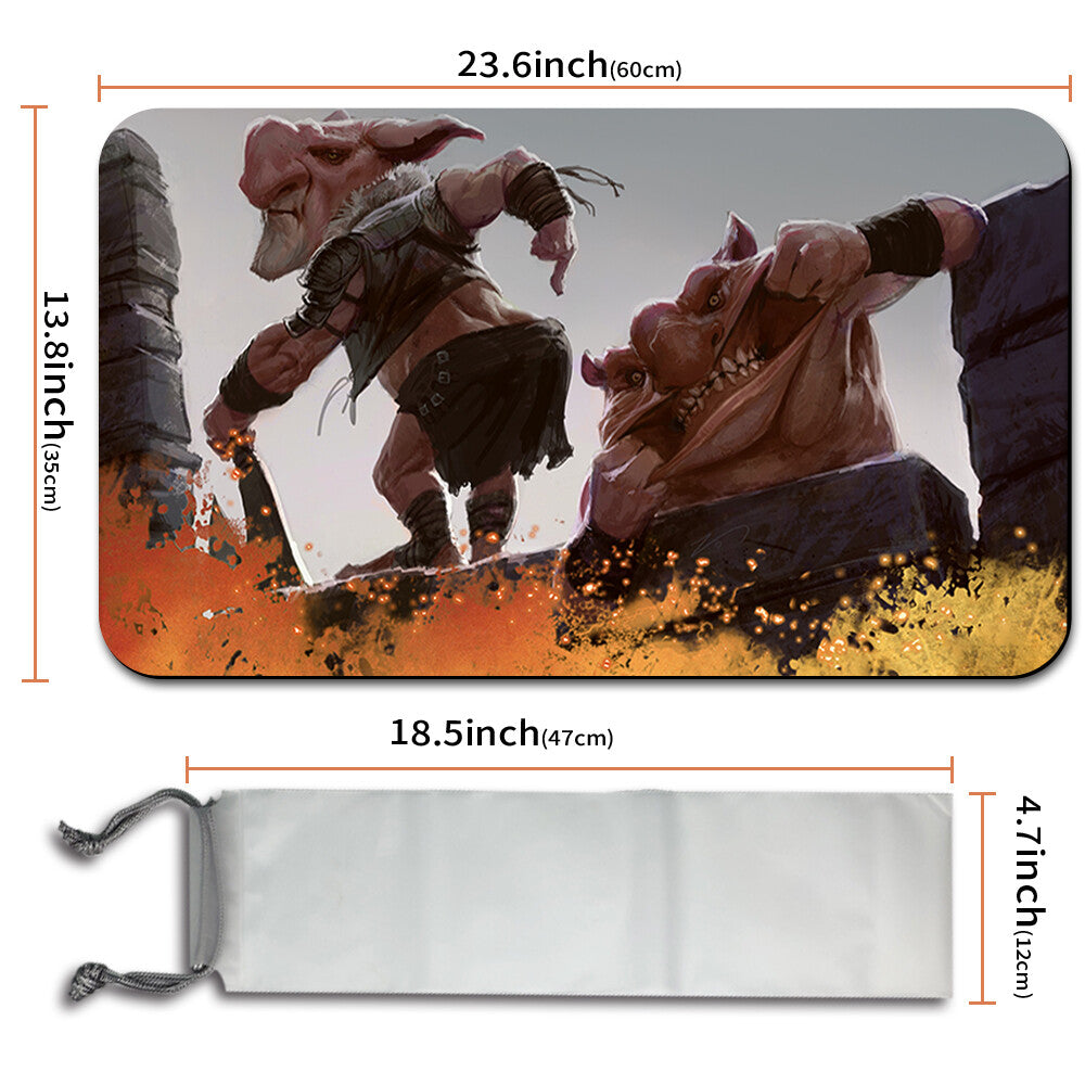 Goblin-Diplomats - Magic The Gathering MTG Playmat TCG CCG MTG Playmat Stitched Edge