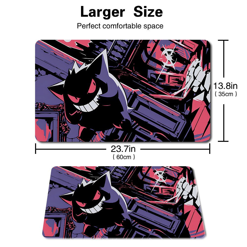 476987 - Board Game Pokemon Gengar Playmat Stitched Edge Games Mousepad Play Mat of TCG