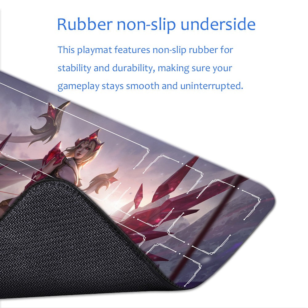 Ashe - League Of Legends Riftbound Playmat 24x14 in + Free Storage Bag