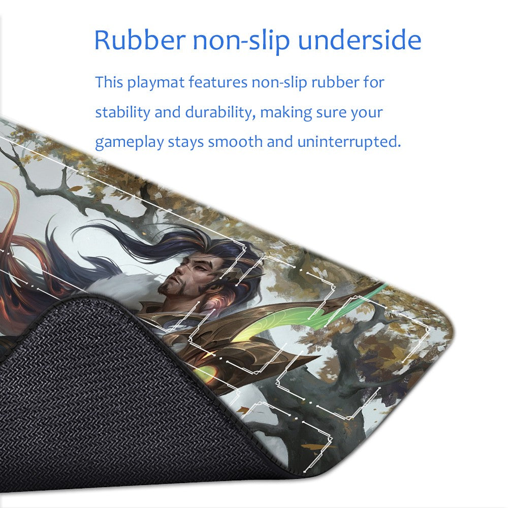 Yasuo - League Of Legends Riftbound Playmat 24x14 in + Free Storage Bag