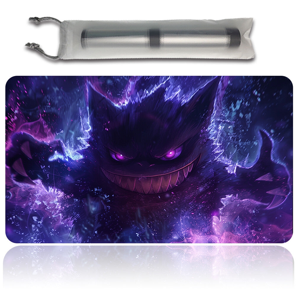 New Pokemon Gengar Playmat Stitched Edge with Free Bag | Pokemon TCG Playmat Stitched Edge | 1358789