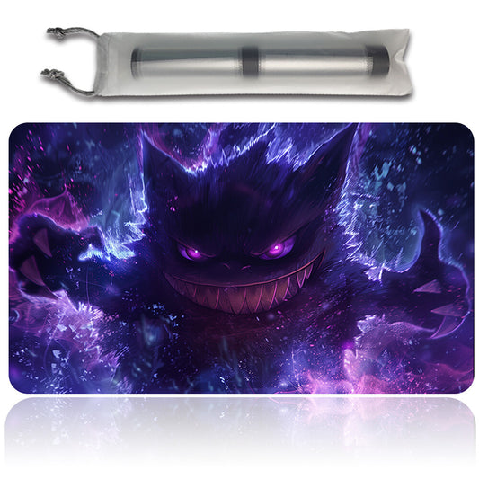 New Pokemon Gengar Playmat Stitched Edge with Free Bag | Pokemon TCG Playmat Stitched Edge | 1358789