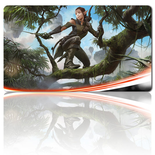 Nissa Vastwood Seer - Board Game MTG Playmat Games Mousepad Play Mat of TCG Stitched Edge