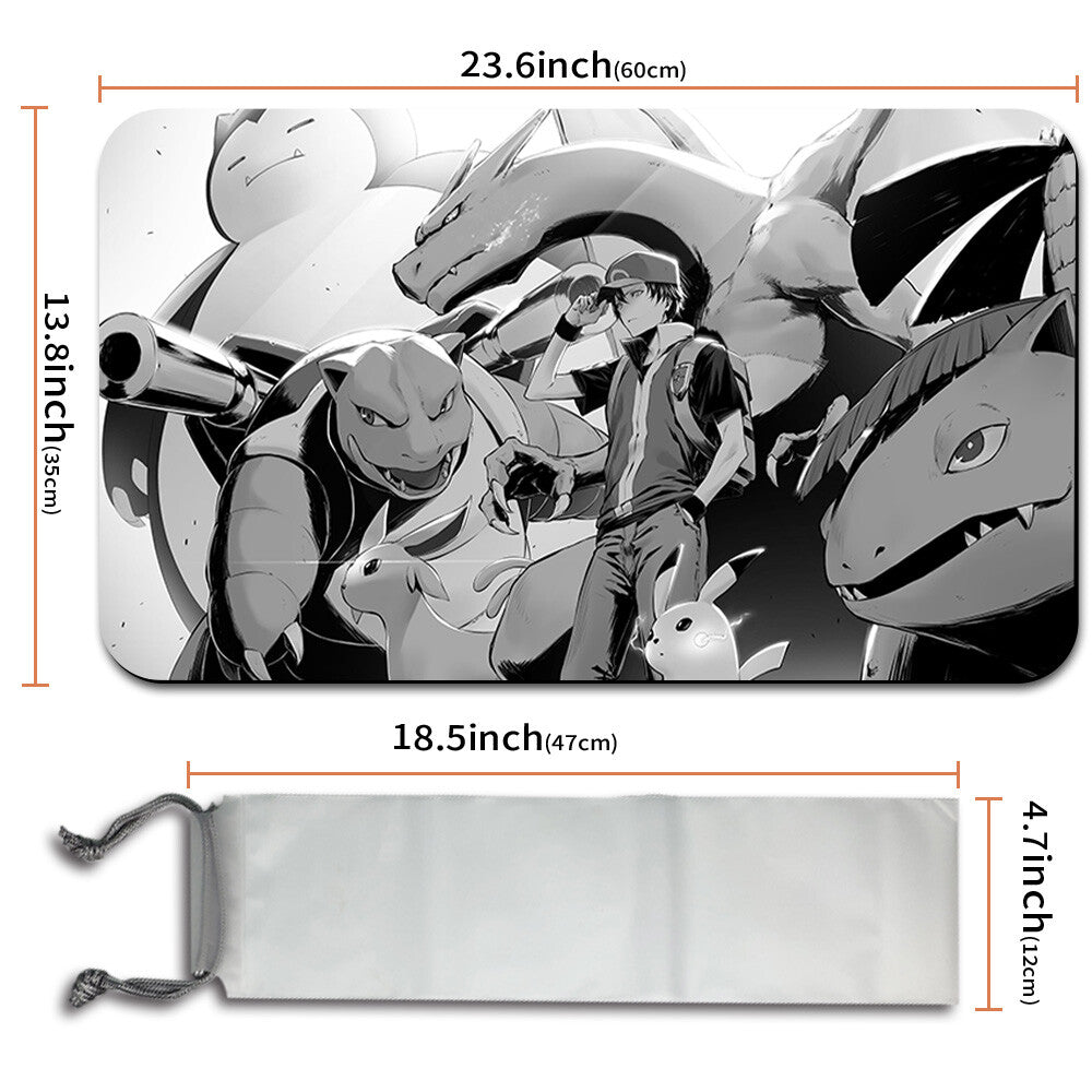 New Pokemon Charizard Playmat Stitched Edge with Free Bag | Pokemon TCG Playmat Stitched Edge | 1207213
