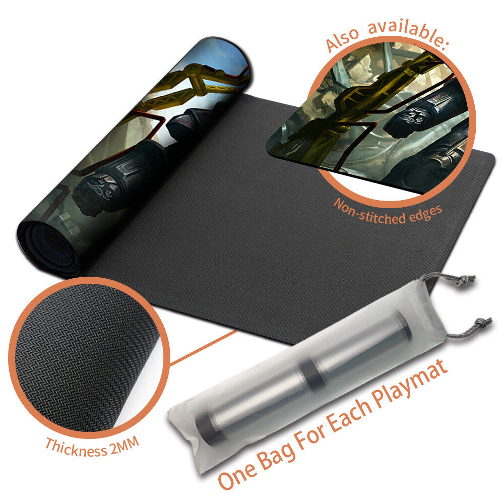 T-45 Power Armor - Magic The Gathering MTG Playmat TCG CCG MTG Playmat Stitched Edge