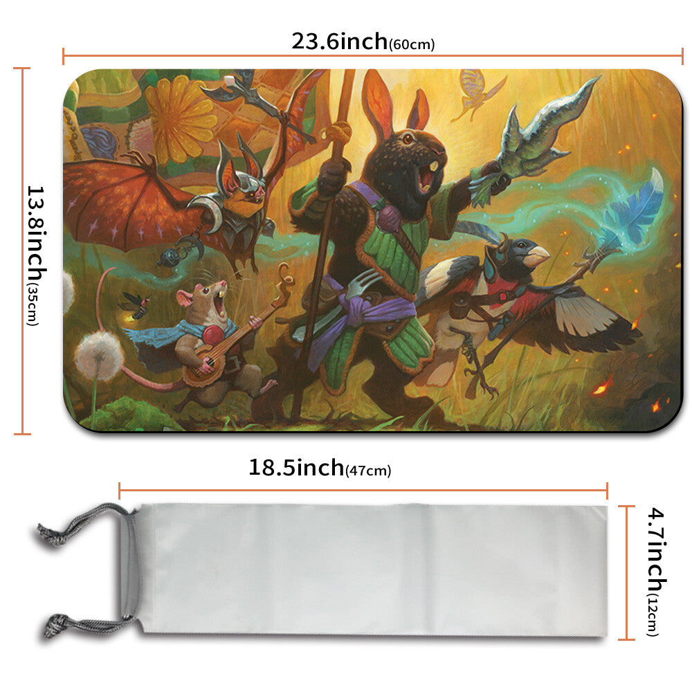 VALLEY QUESTCALLER - Magic The Gathering MTG Playmat TCG CCG MTG Playmat Stitched Edge