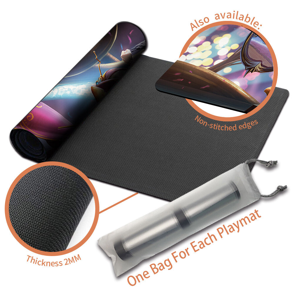 VNWXT, VERBOSE HOST - Magic The Gathering MTG Playmat TCG CCG MTG Playmat Stitched Edge