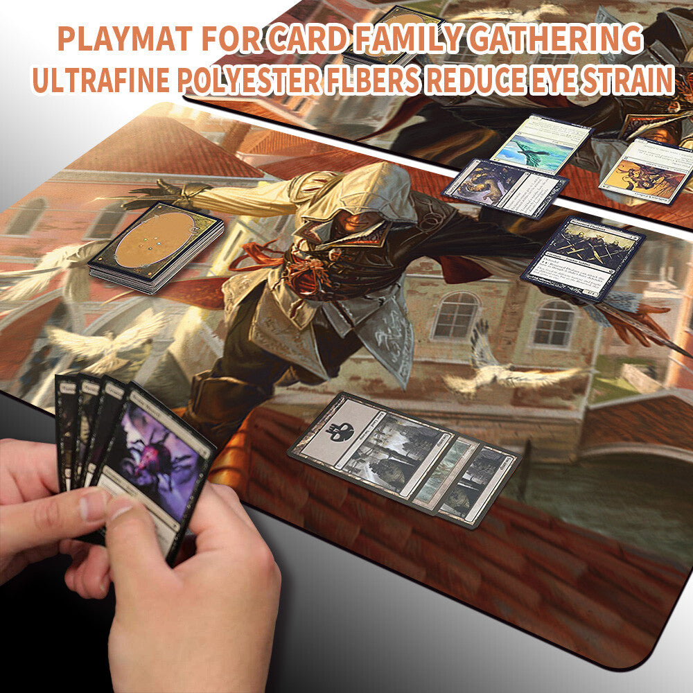 EZIO, BLADE OF VENGEANCE - Magic The Gathering MTG Playmat TCG CCG MTG Playmat Stitched Edge