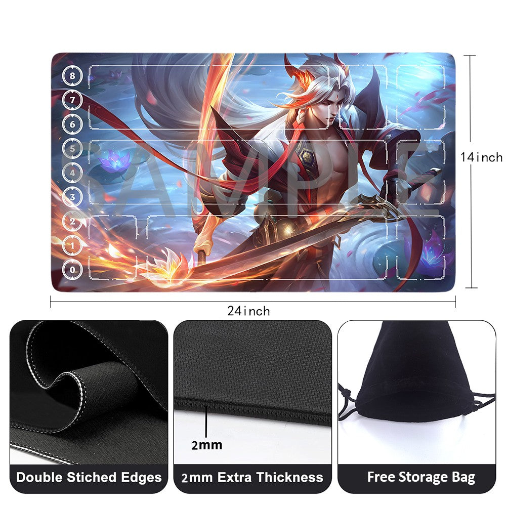 Yonna−Lifeページ Yone - League Of Legends Riftbound Playmat 24x14 in + Free Storage