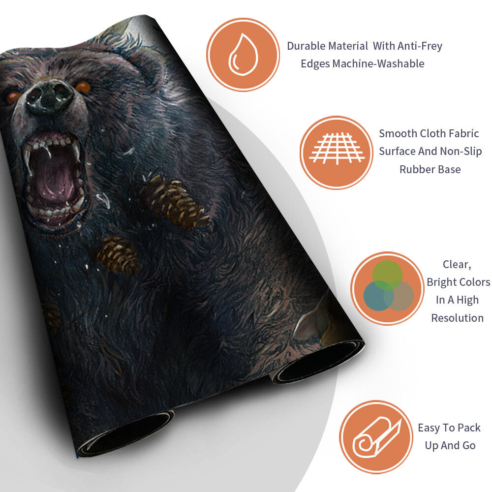 LUMRA, BELLOW OF THE WOODS - Magic The Gathering MTG Playmat TCG CCG MTG Playmat Stitched Edge