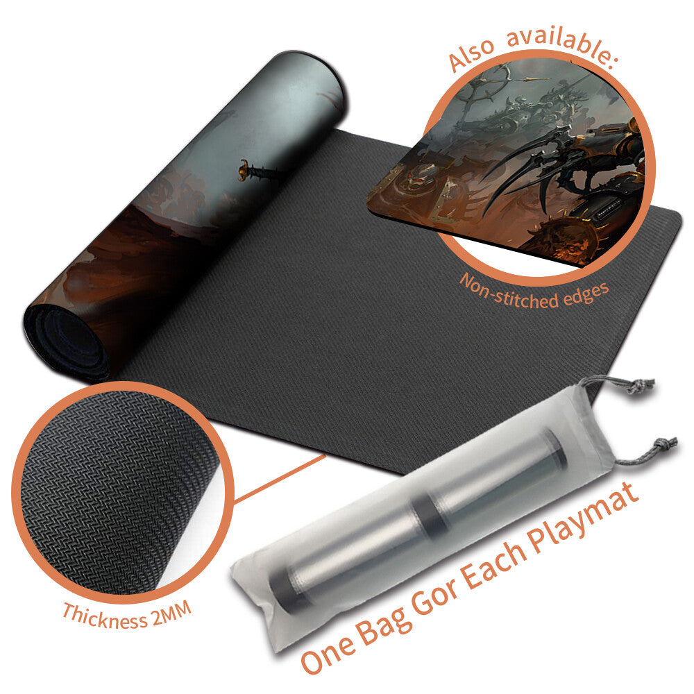 ABADDON, THE DESPOILER - Board Game MTG Playmat Magic The Gathering Playmat Stitched Edge