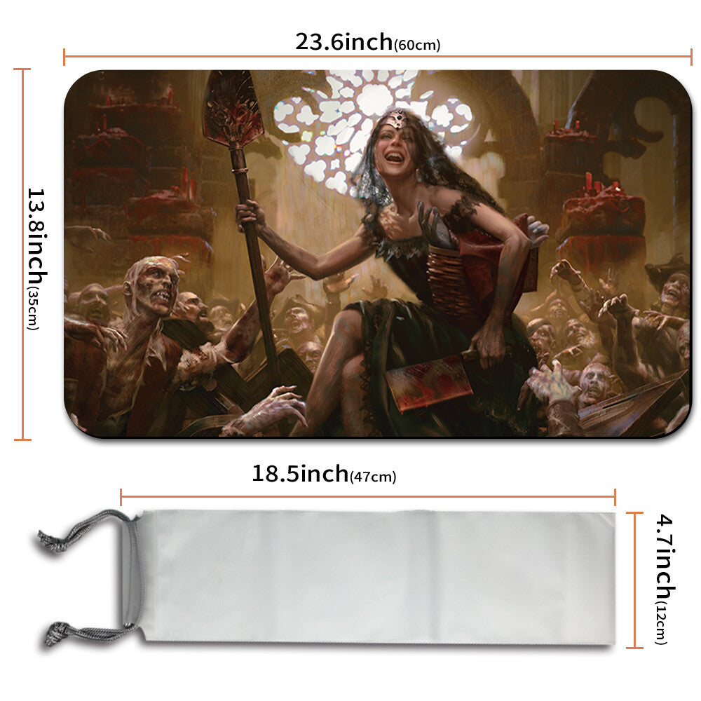 GISA, GLORIOUS RESURRECTOR Board Game MTG Playmat Mousepad Playmat of MTG TCG Stitched Edge