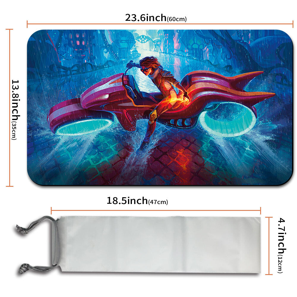 CHANDRA, SPARK HUNTER - Magic The Gathering MTG Playmat TCG CCG MTG Playmat Stitched Edge