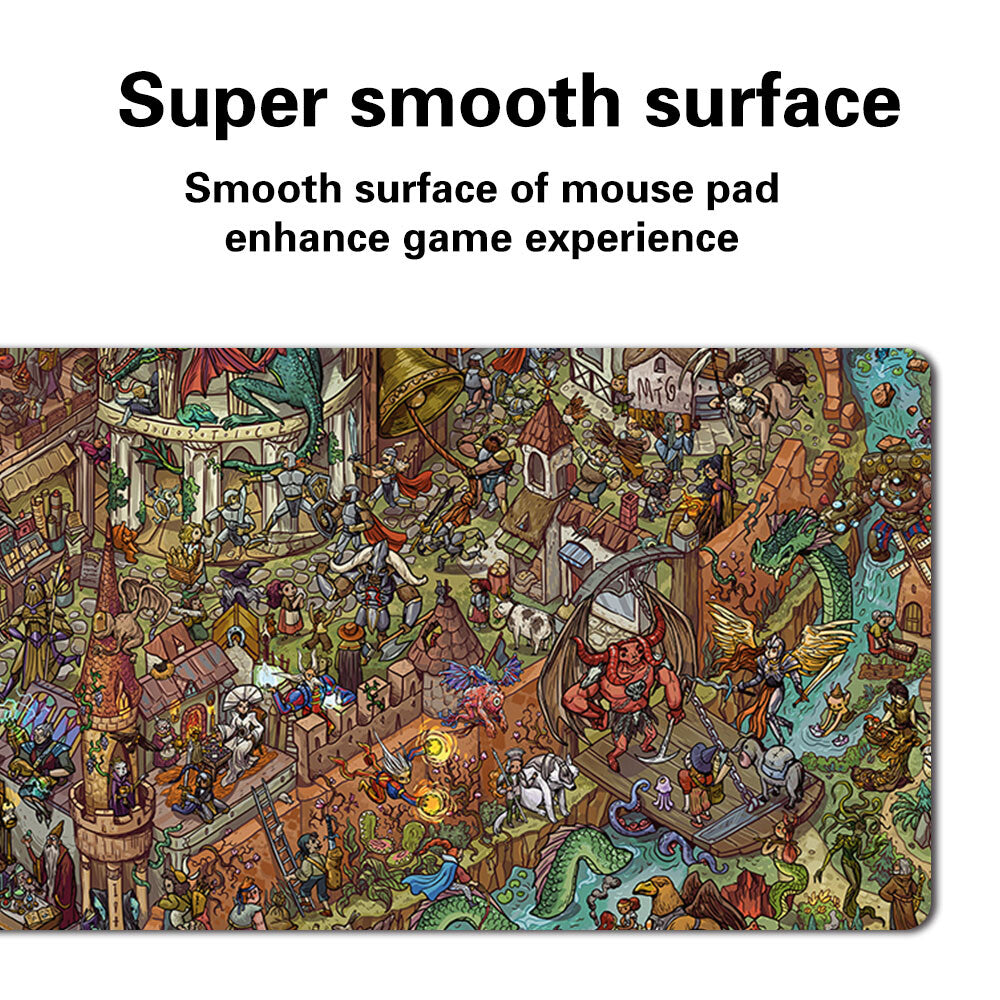 WHERE'S FBLTHP - Board Game MTG Playmat Games Mouse Pad Play Mat of TCG CCG Stitched Edge