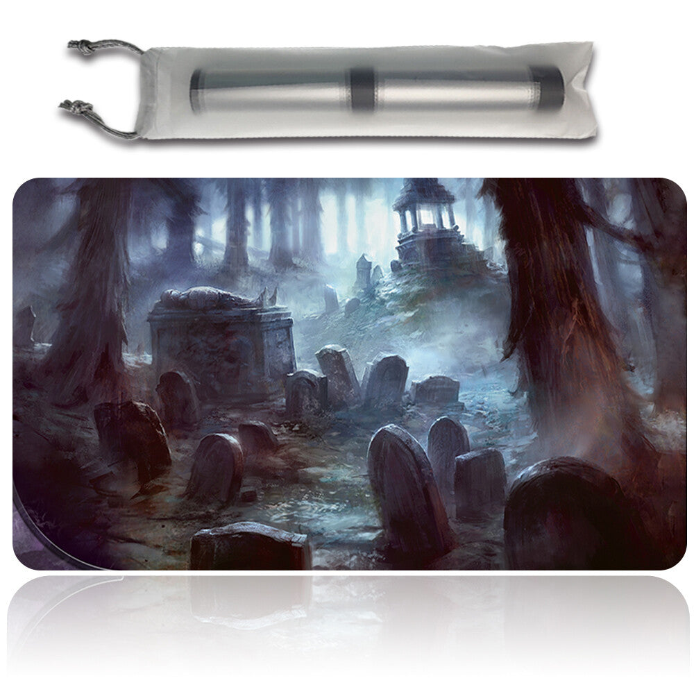 Haunted-Fengraf - Magic The Gathering MTG Playmat TCG CCG MTG Playmat Stitched Edge