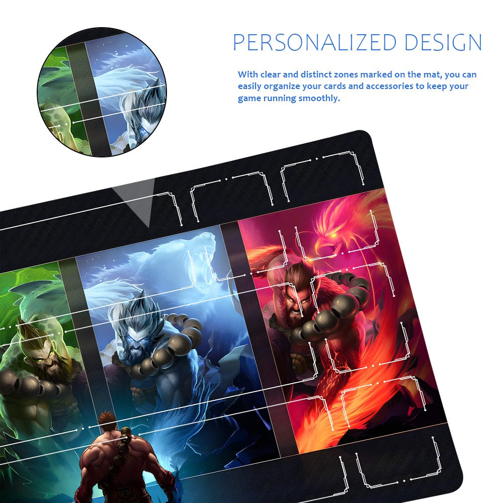 Udyr - League Of Legends Riftbound Playmat 24x14 in + Free Storage Bag