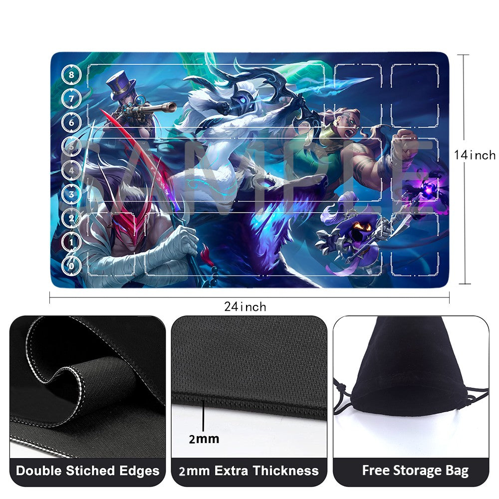 Illaoi - League Of Legends Riftbound Playmat 24x14 in + Free Storage Bag