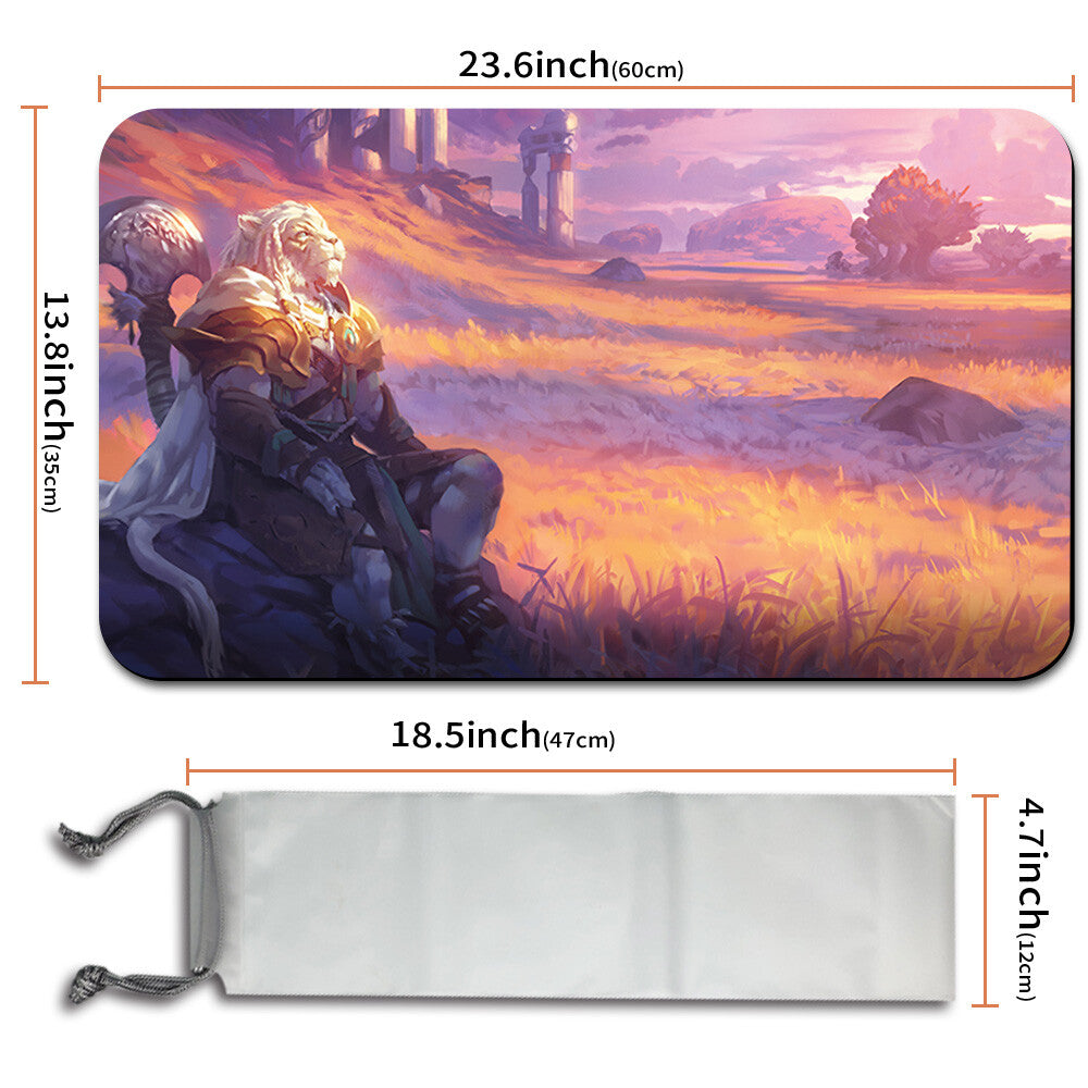 PLAINS - Magic The Gathering MTG Playmat TCG CCG MTG Playmat Stitched Edge