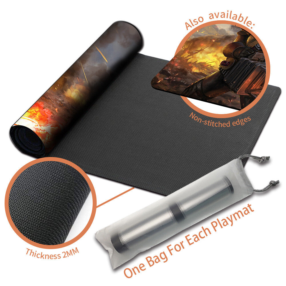 ARMORY PALADIN - Magic The Gathering MTG Playmat TCG CCG MTG Playmat Stitched Edge