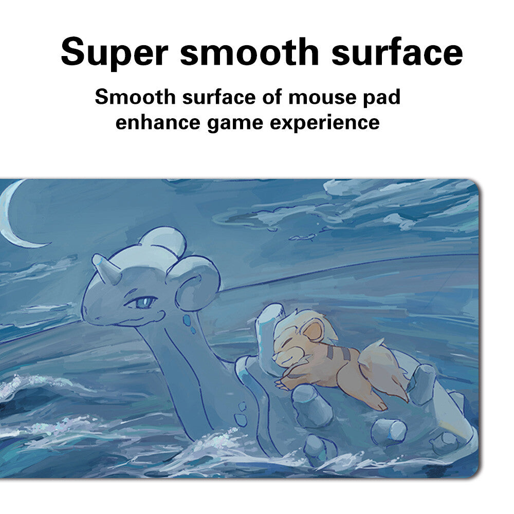 144106 - Board Game Pokemon Lapras Playmat Stitched Edge Games Mousepad Play Mat of TCG