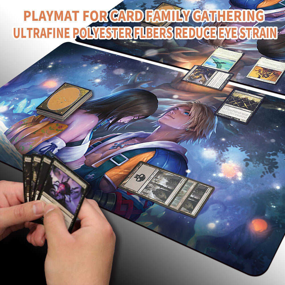 YUNA'S DECISION - Magic The Gathering MTG Playmat TCG CCG MTG Playmat Stitched Edge