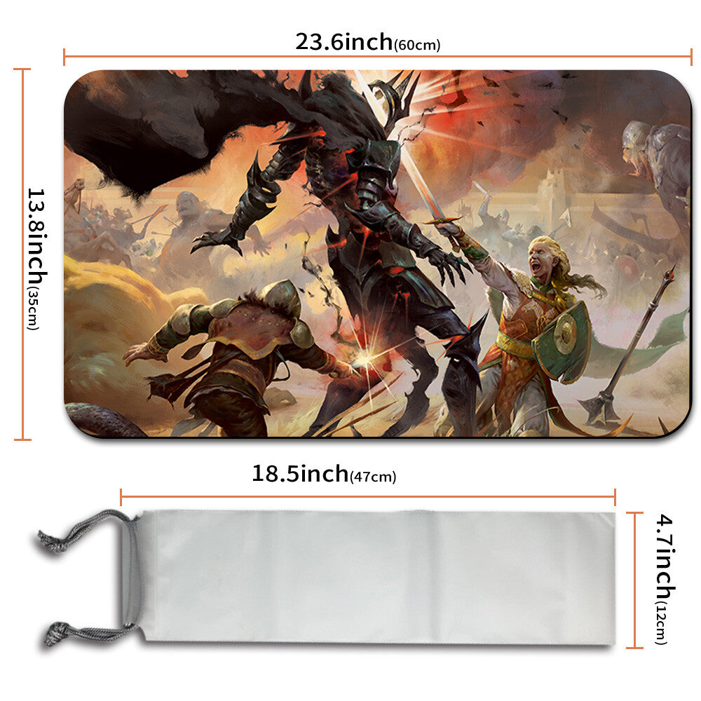 SMITE THE DEATHLESS - Magic The Gathering MTG Playmat TCG CCG MTG Playmat Stitched Edge