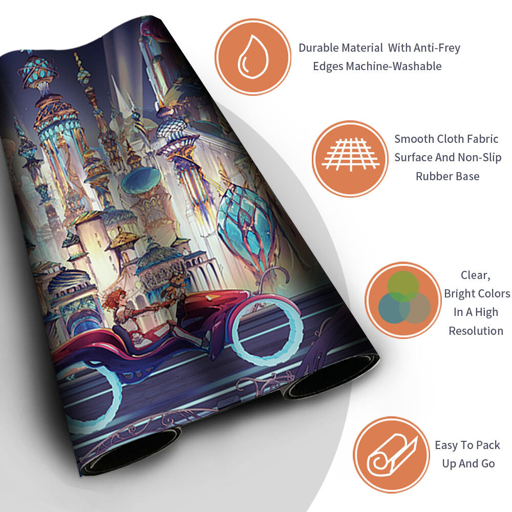 AVISHKAR LO-FI - Magic The Gathering MTG Playmat TCG CCG MTG Playmat Stitched Edge