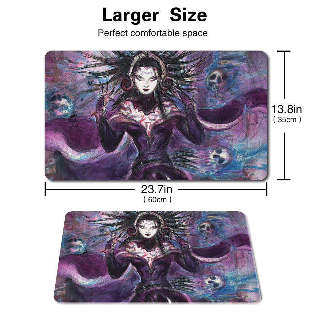 LILIANA,DREADHORDE GENERAL-Board Game MTG Playmat Games Mousepad Play Mat of TCG Stitched Edge