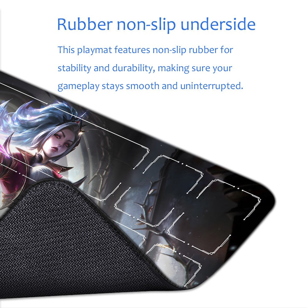 Akali - League Of Legends Riftbound Playmat 24x14 in + Free Storage Bag