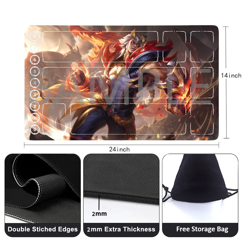 Sett - League Of Legends Riftbound Playmat 24x14 in + Free Storage Bag
