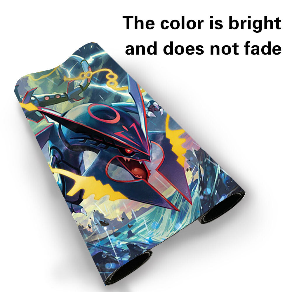 Mega Rayquaza-Board Game Pokemon Rayquaza Playmat Stitched Edge Games Mousepad Play Mat of TCG