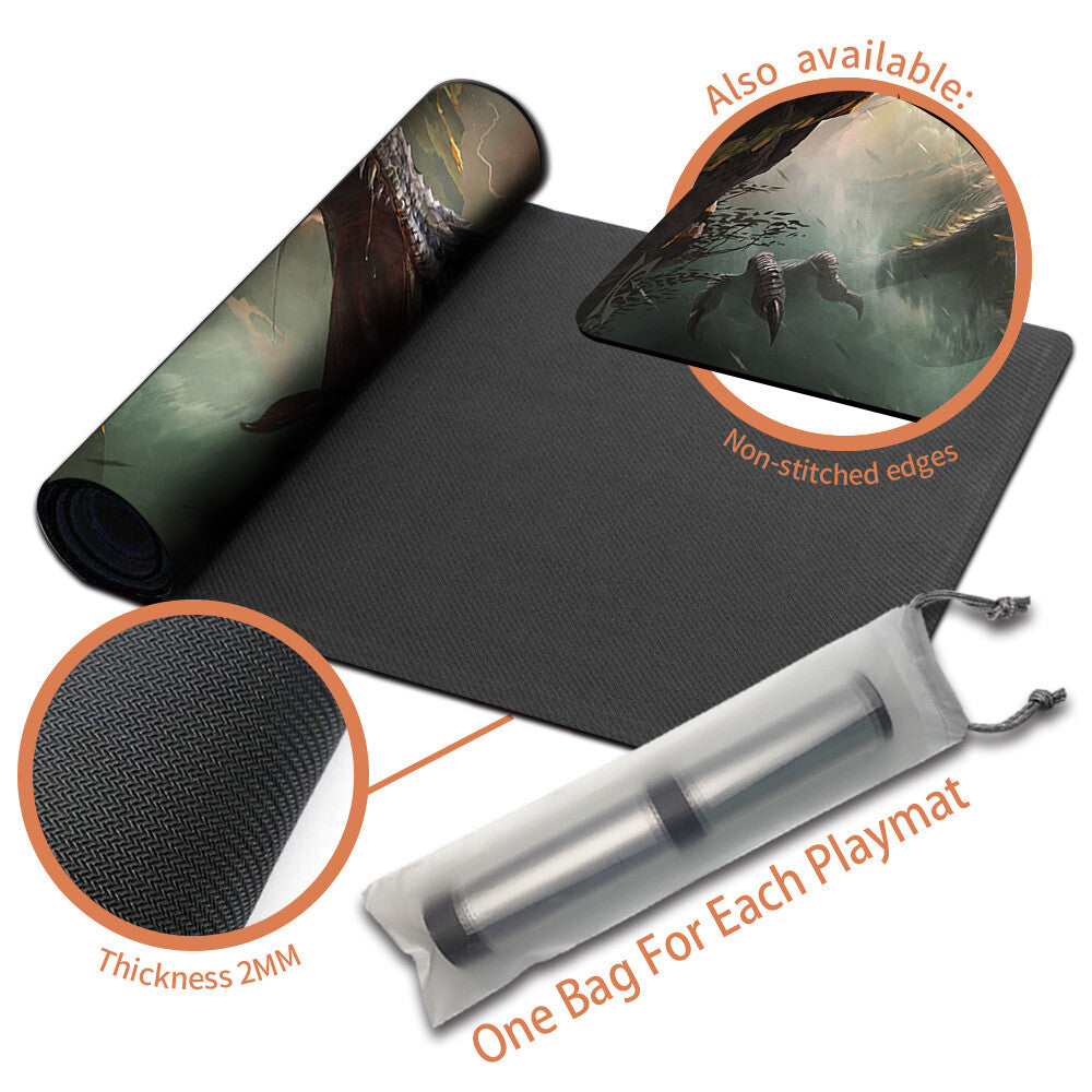 Elder Dinosaur - Magic The Gathering MTG Playmat TCG CCG MTG Playmat Stitched Edge