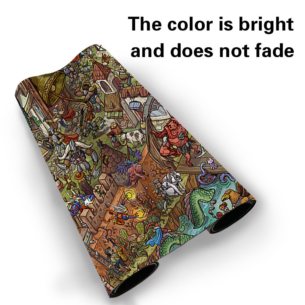 WHERE'S FBLTHP - Board Game MTG Playmat Games Mouse Pad Play Mat of TCG CCG Stitched Edge