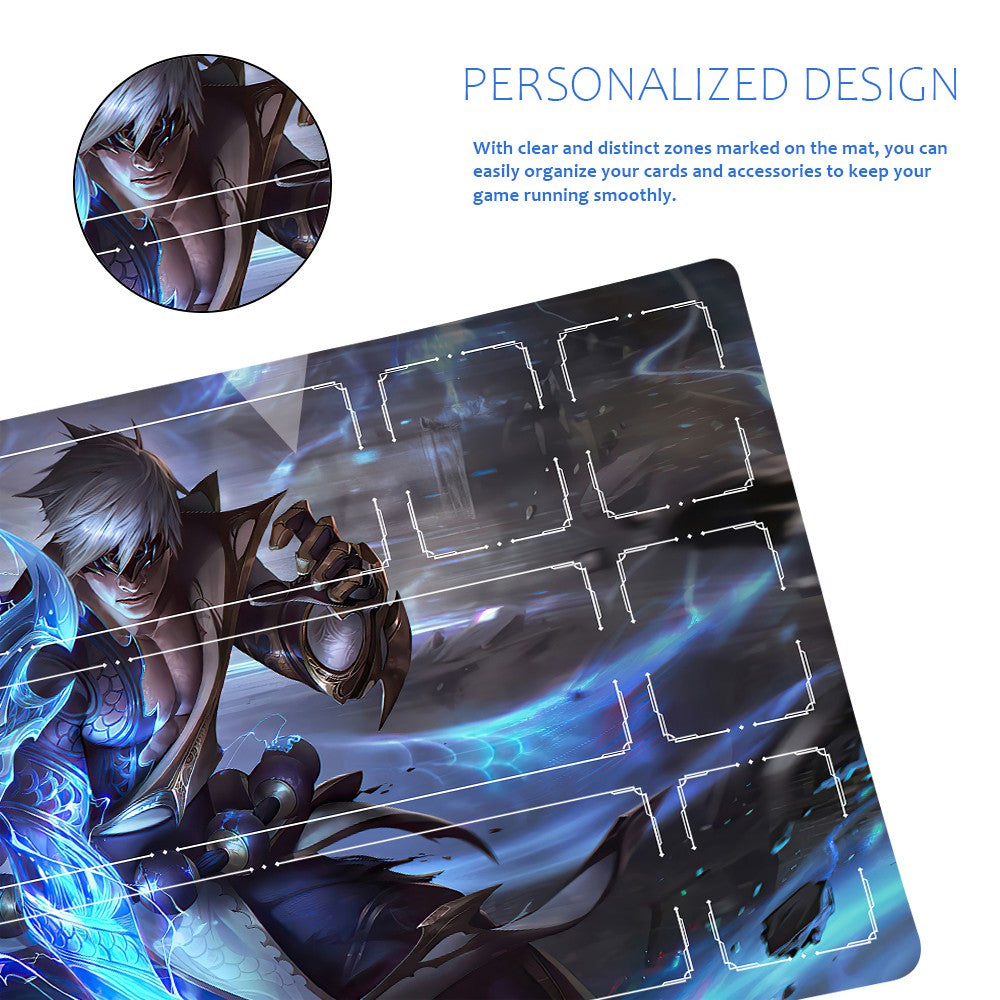 Lee Sin - League Of Legends Riftbound Playmat 24x14 in + Free Storage Bag