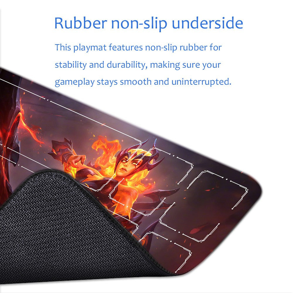 Ashe - League Of Legends Riftbound Playmat 24x14 in + Free Storage Bag