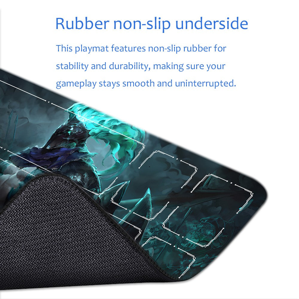 Mordekaiser - League Of Legends Riftbound Playmat 24x14 in + Free Storage Bag