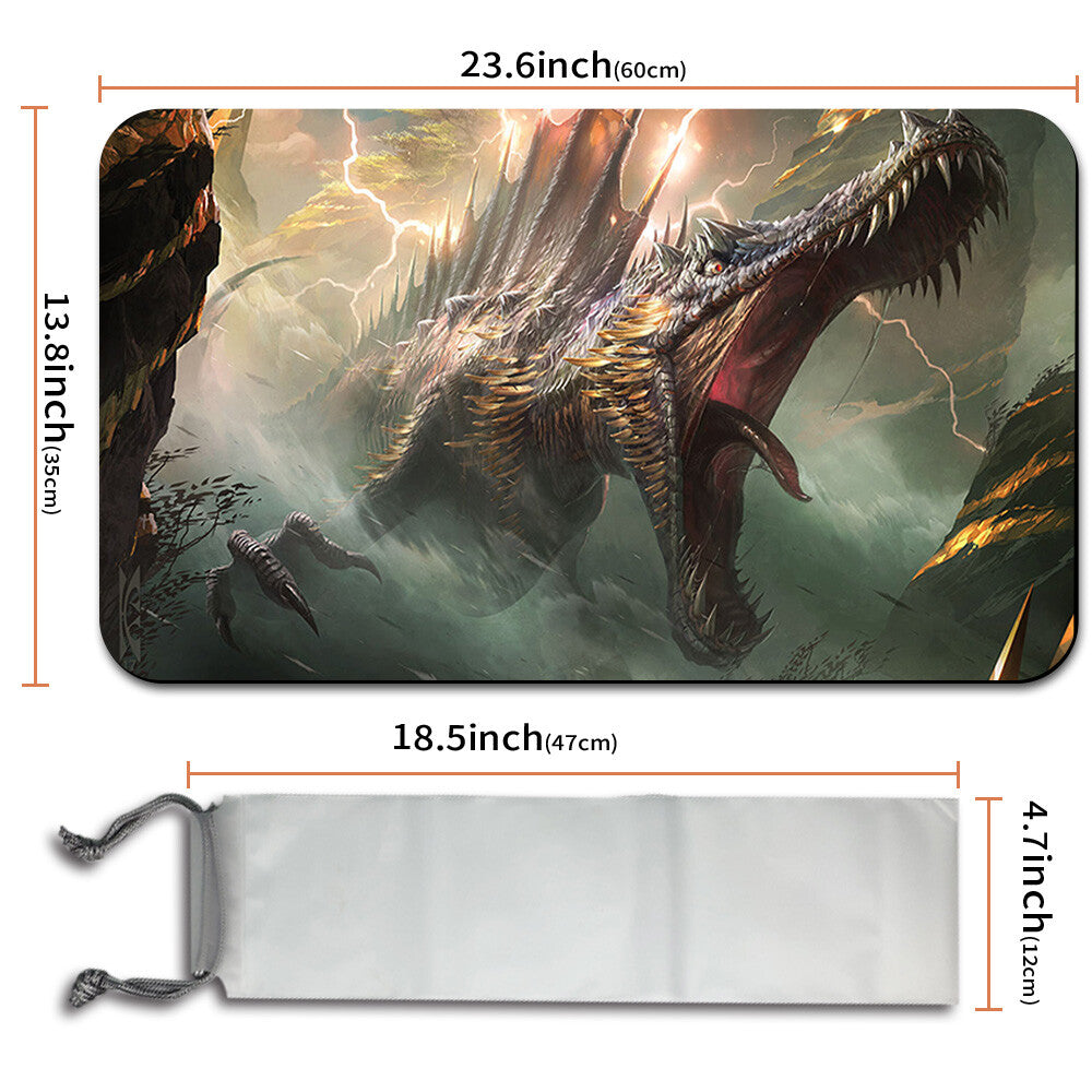 Elder Dinosaur - Magic The Gathering MTG Playmat TCG CCG MTG Playmat Stitched Edge