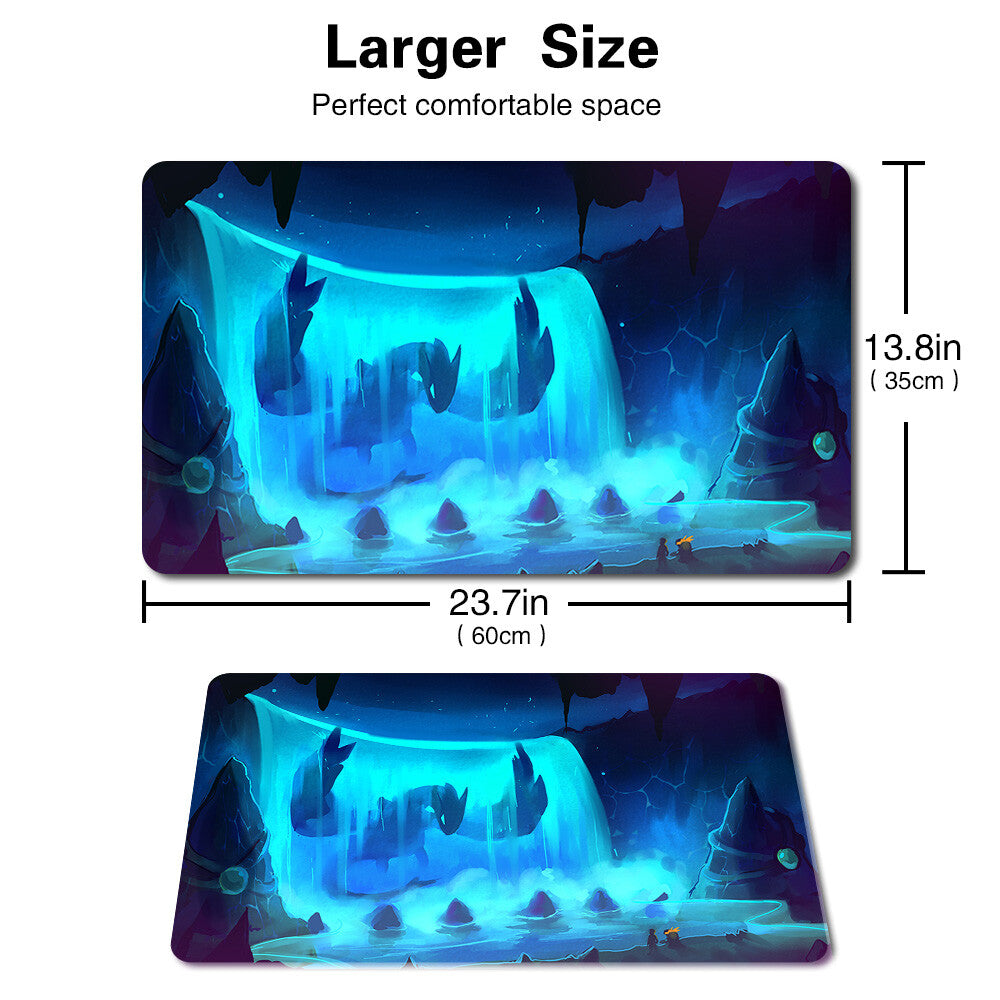 204724 - Board Game Pokemon Lugia Playmat Stitched Edge Games Mousepad Play Mat of TCG