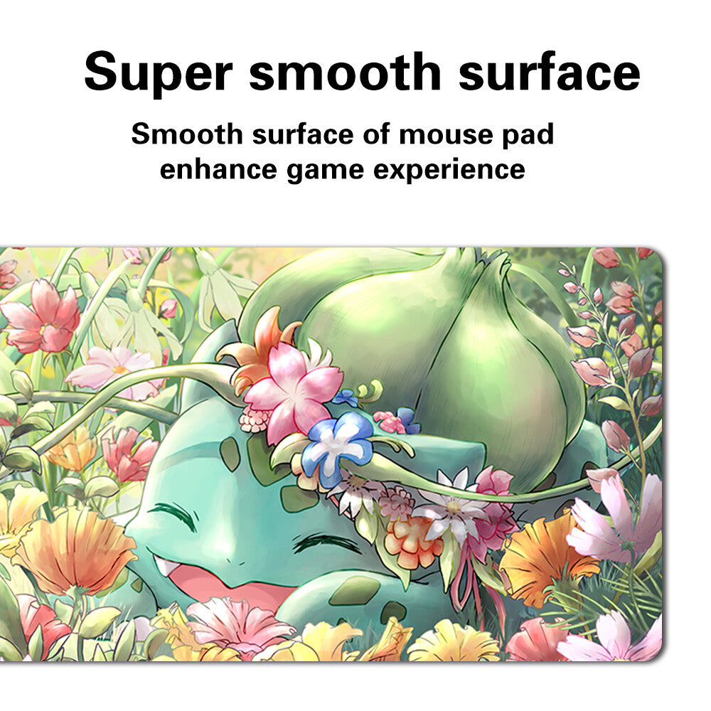 572359 - Board Game Pokemon Bulbasaur Playmat Stitched Edge Games Mousepad Play Mat of TCG