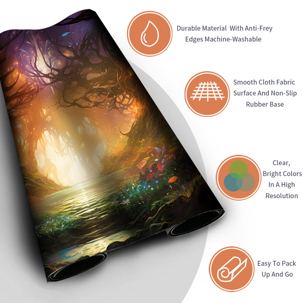 DKT (60) - Magic The Gathering MTG Playmat TCG CCG MTG Playmat Stitched Edge