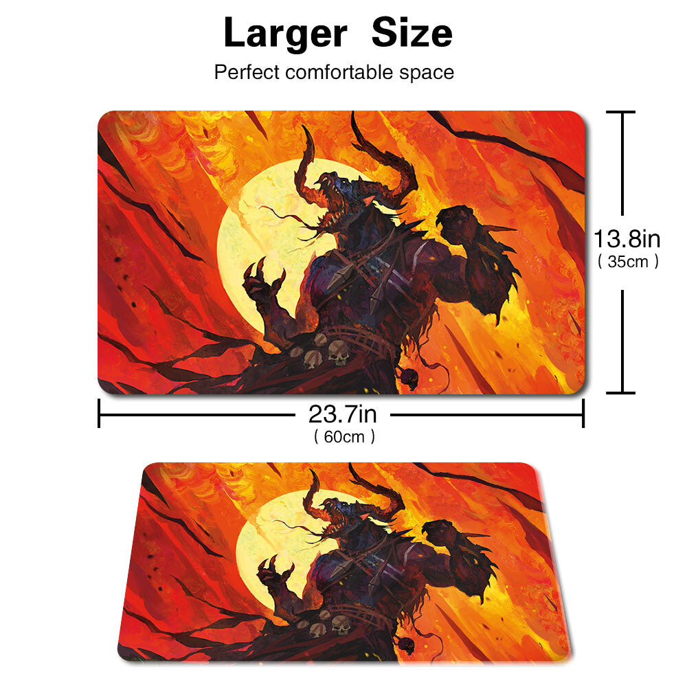 MORAUG, FURY OF AKOUM - Board Game MTG Playmat Games Mousepad Play Mat of TCG Stitched Edge