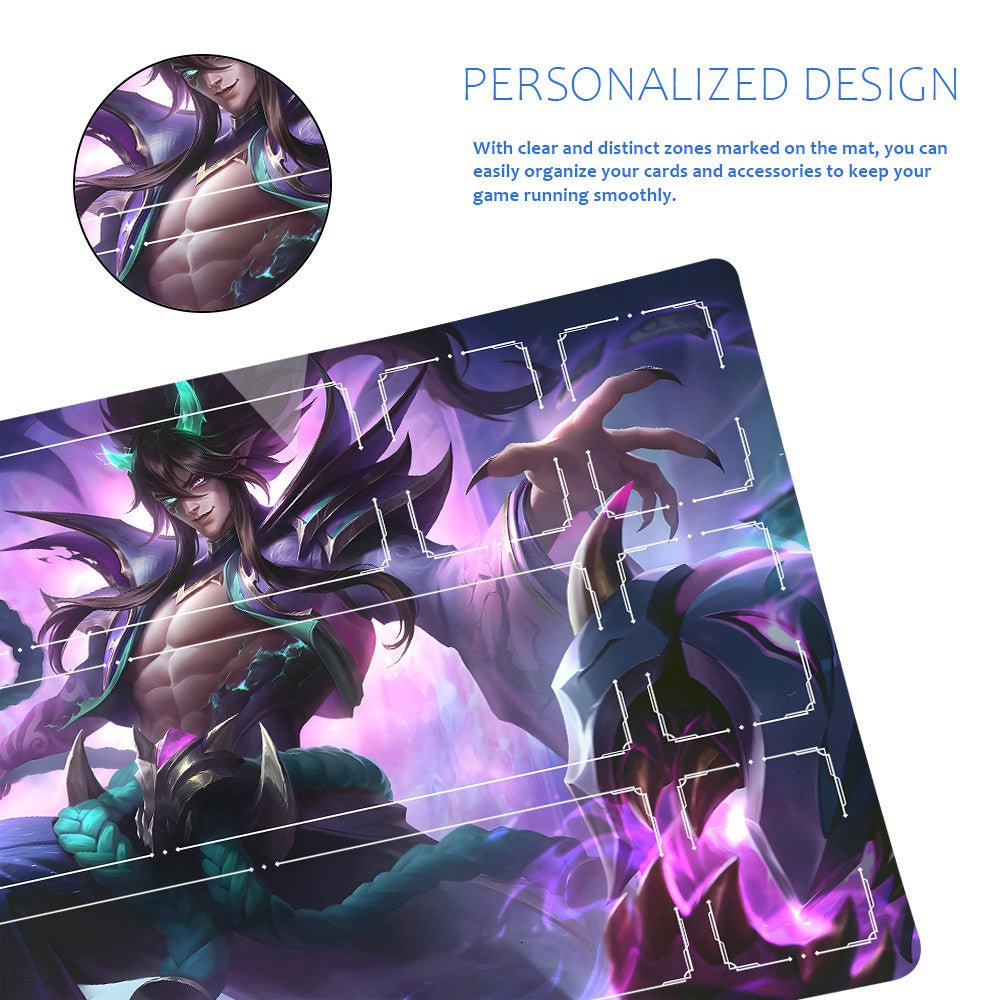 Thresh -League Of Legends Riftbound Playmat 24x14 in + Free Storage Bag