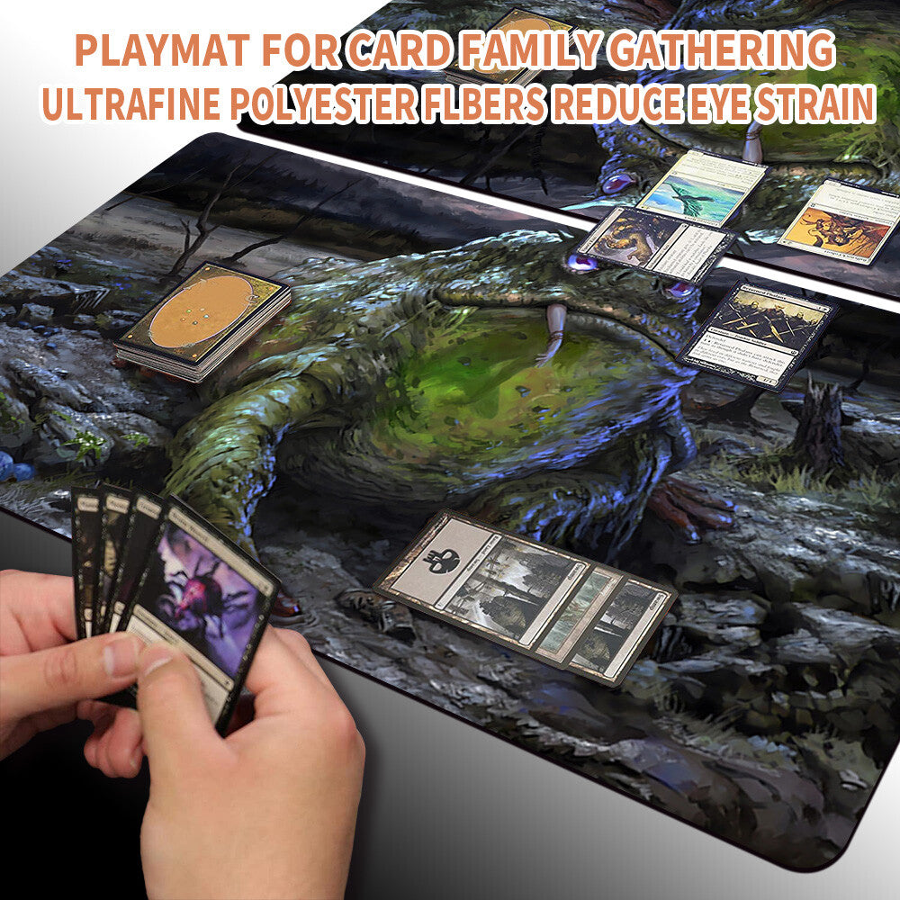 Grolnok, the Omnivore - Magic The Gathering MTG Playmat TCG CCG MTG Playmat Stitched Edge