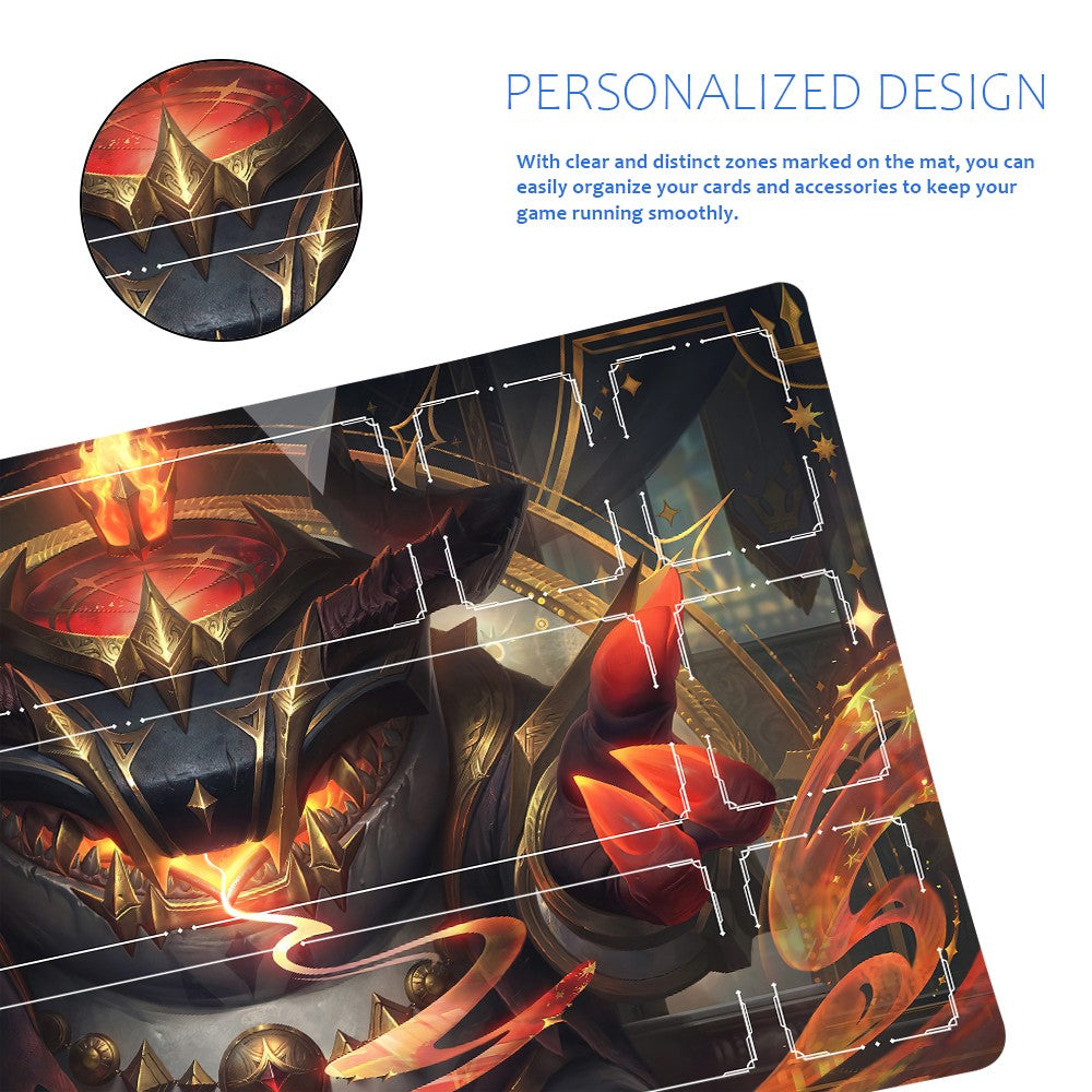 Xerath - League Of Legends Riftbound Playmat 24x14 in + Free Storage Bag