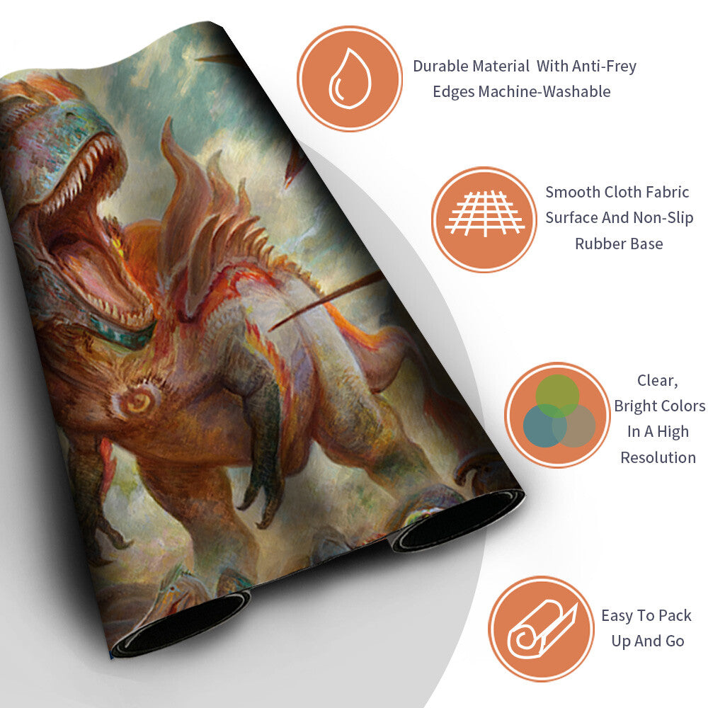 GISHATH, SUN'S AVATAR - Magic The Gathering MTG Playmat TCG CCG MTG Playmat Stitched Edge